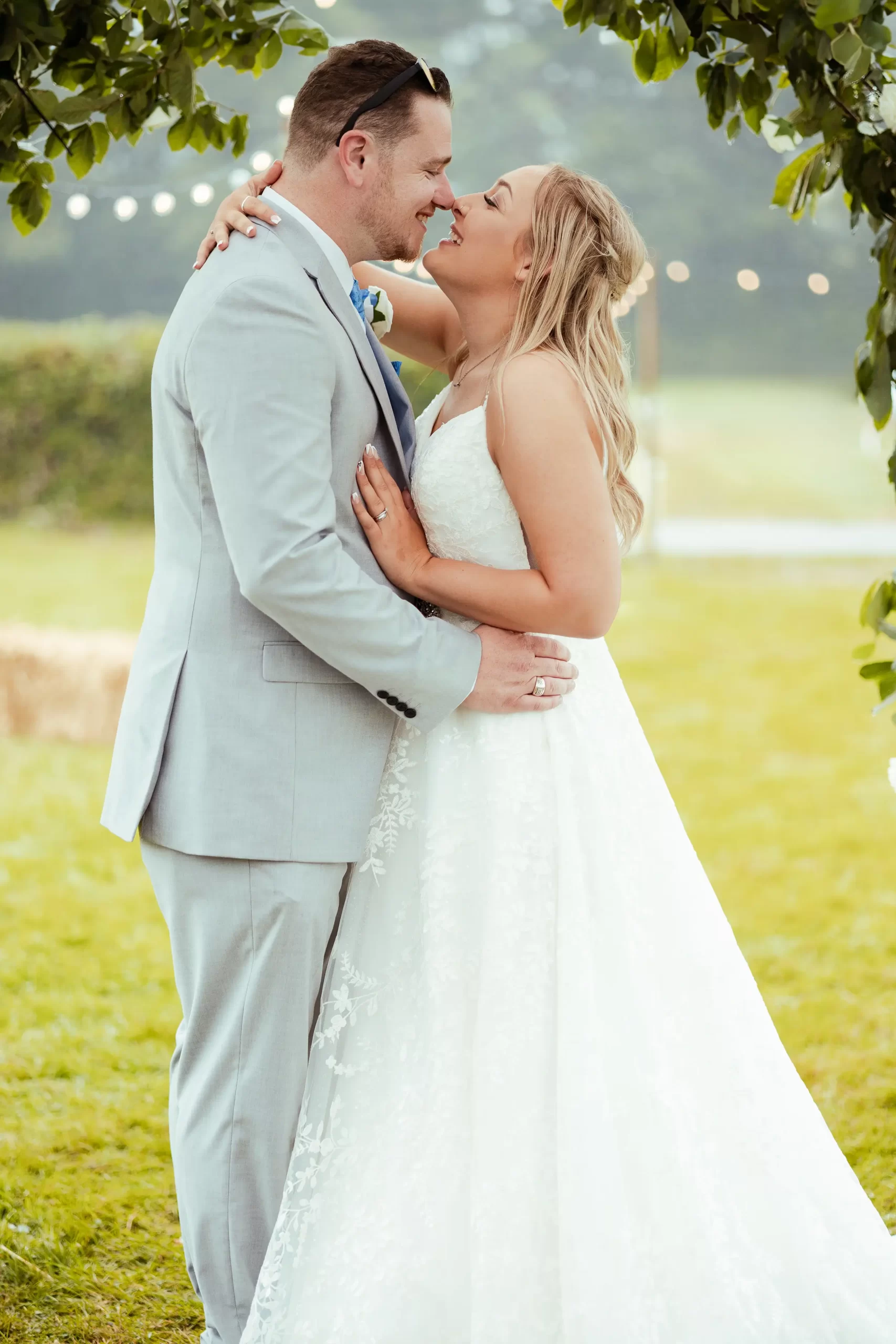 wedding in Winchester - couple having an intimate moment