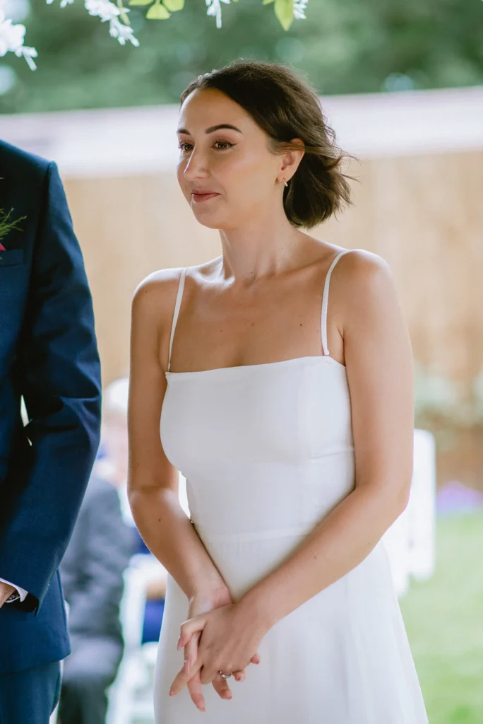 candid bride portrait at The Angel Hotel, Alton, Hampshire — candid wedding photography by VasPhotography